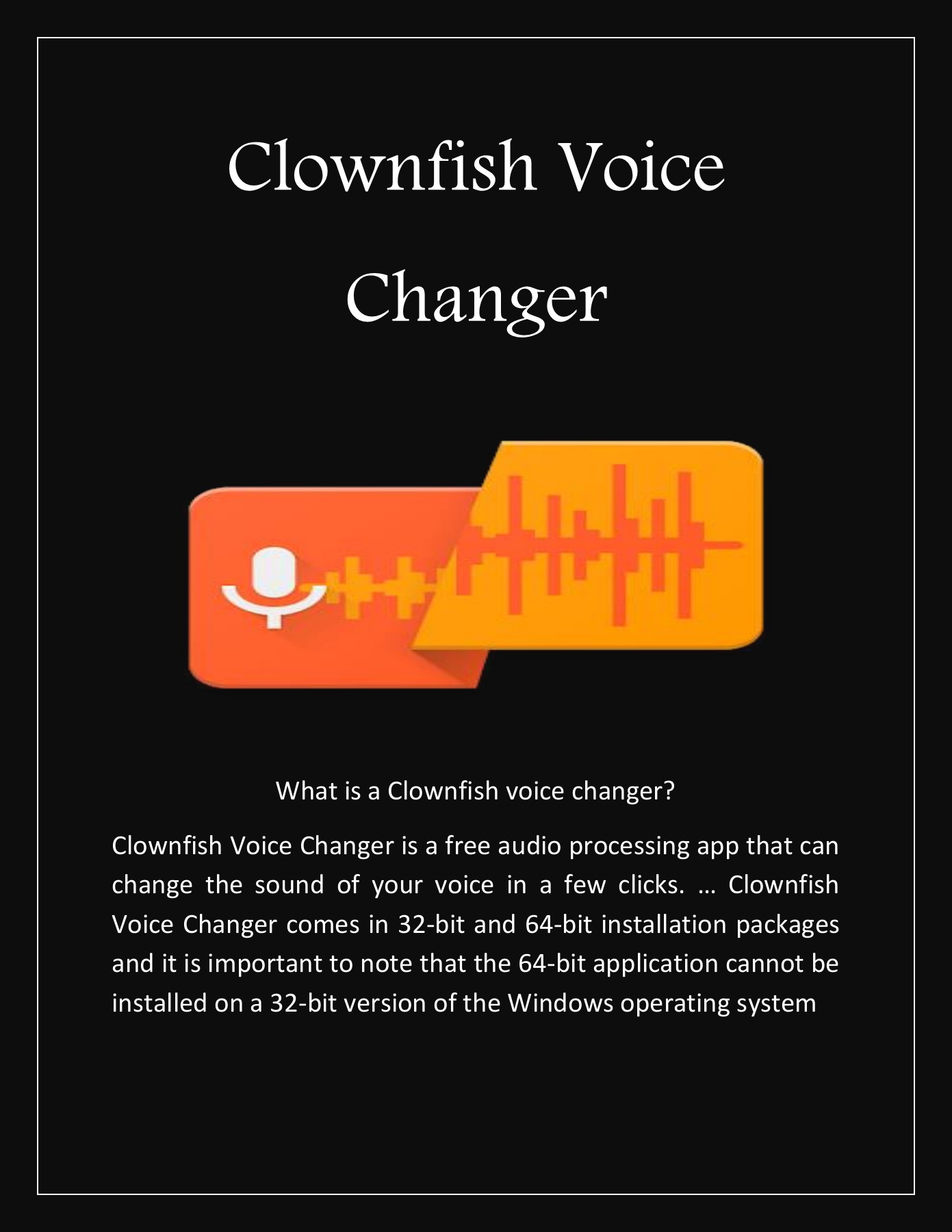 Clownfish downloader
